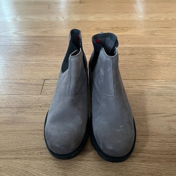 Sorel Emilie II Waterproof Leather Chelsea Boots Quarry Gray Women's Size 9.5 - Picture 2 of 13